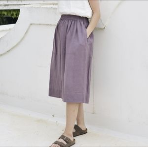 Linenfox May Skirt in Dusty Lavender